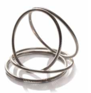 FEP encapsulated helical spring seals are approved for cryogenic and FDA use.